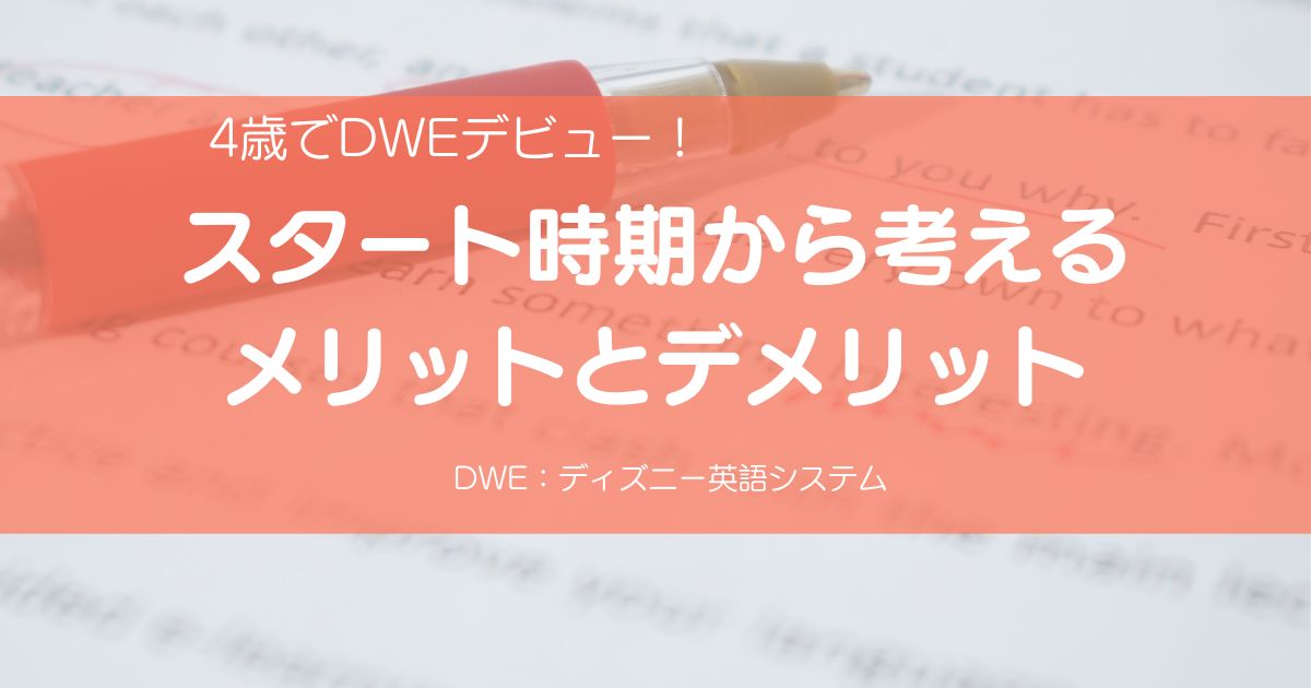 DWE年齢　メリット　デメリット