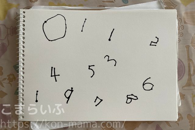 子どもの手書き文字