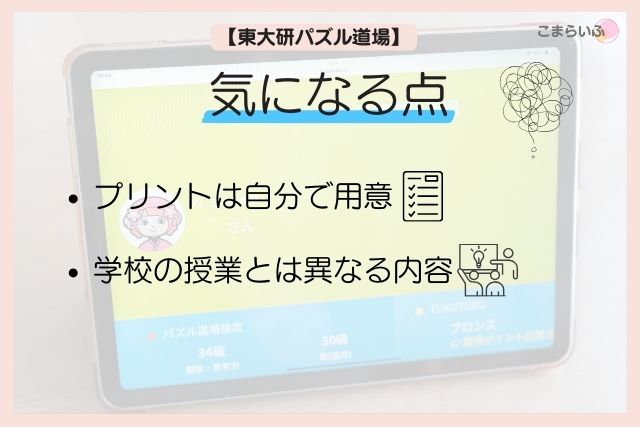 東大研パズル道場　小学3年生　小学生　デメリット