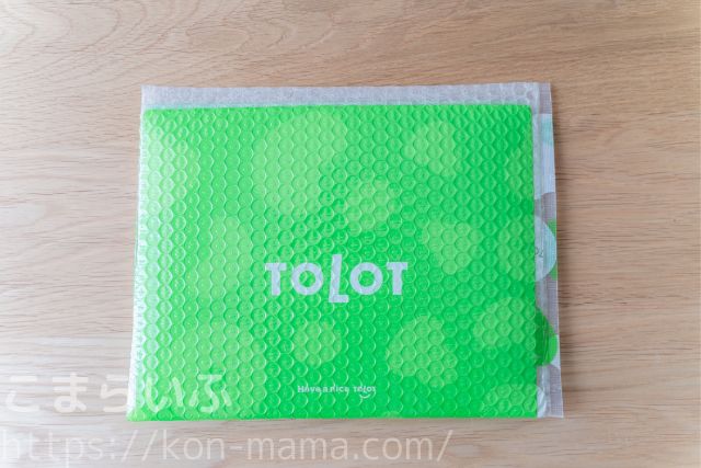 TOLOT おくすり手帳 到着写真
