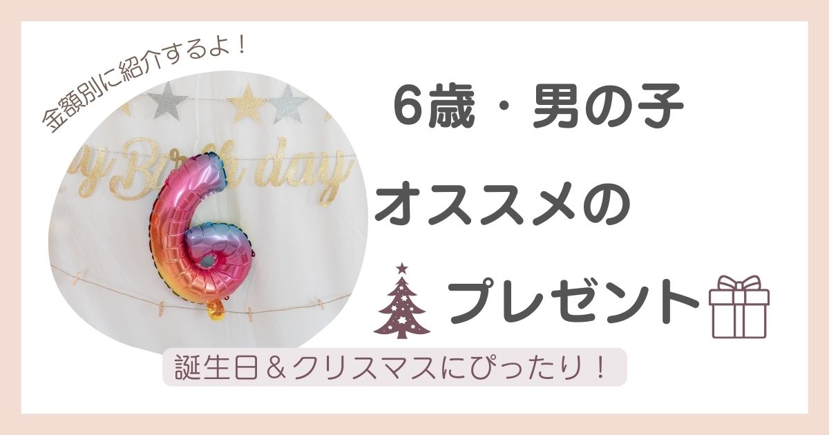 6歳　男の子　プレゼント