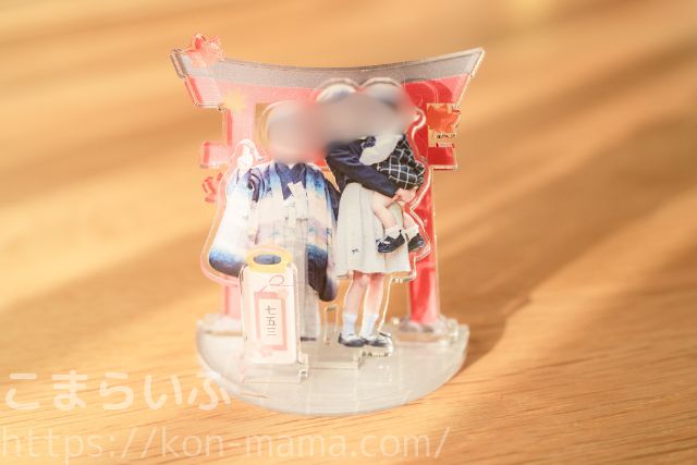 Acry(アクリー)で作った鳥居デザインのジオラマ風アクリルスタンド