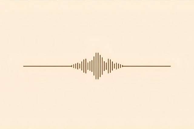 miniDVダビングの音声レビュー用のサウンド波形イメージ