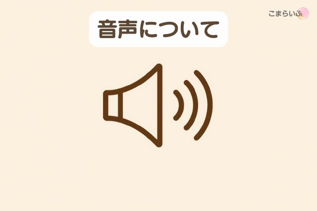 カメラのキタムラminiDVダビングの音声についての解説画像