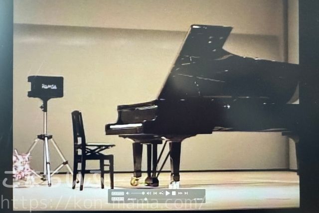 miniDVをDVD化した映像の再生画面（画質の例）