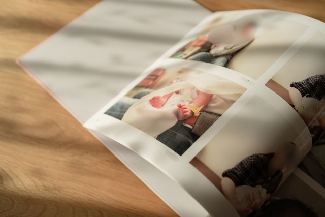 MyBookオートアルバムの中身（写真が自動でレイアウトされる）