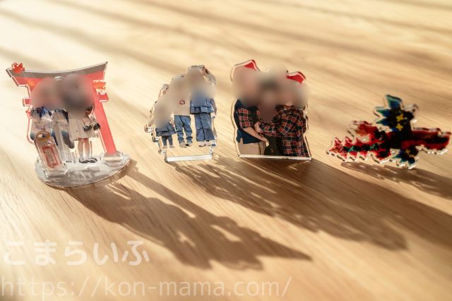 子どもの写真で作ったアクリルスタンドやアクリルグッズ