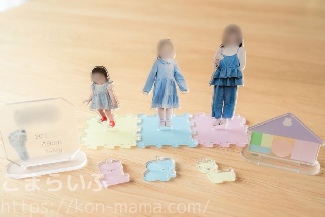 ACRY Lサイズで作ったアクリルスタンドの完成イメージ